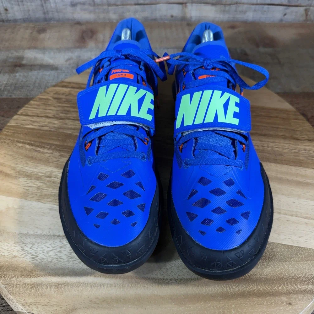 Nike Zoom SD 4 Shot Put Discus Throwing Shoes Mens 9 Blue Track Field 685135-400